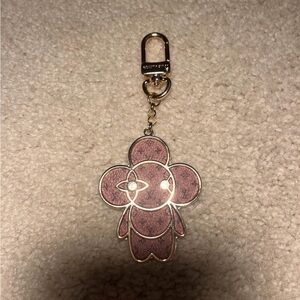 Louis Vuitton monogram Vivian key ring, gold charm, M02210 LV Auth 121765A